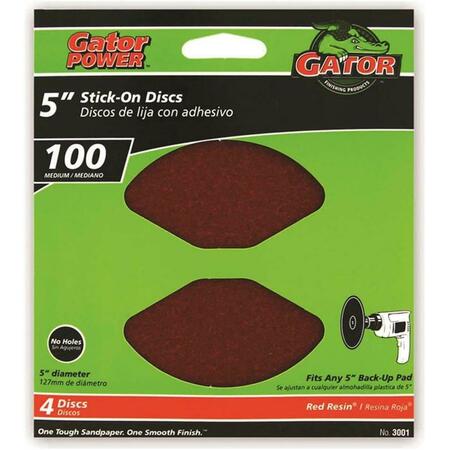 ALI 100 Grit Gator Stick-On Sanding Disc - 5 in. 558874